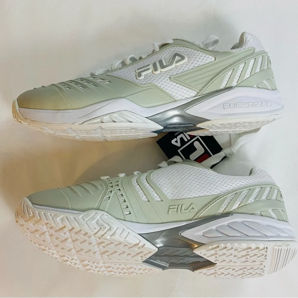 Fila Women's Axilus 2 Energized Tennis Shoe, White/Metallic Silver New sz 10 - Picture 6 of 8